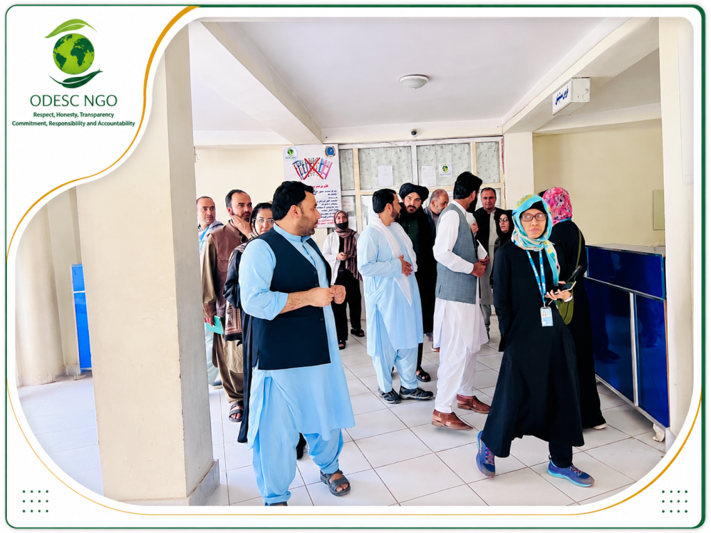 The UNICEF Central and Mazar Zone Office team, together with ODESC’s health team, conducted a joint monitoring visit