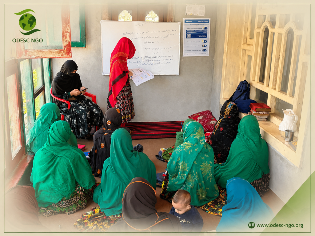 The ODESC team in Nuristan Province visited seven learning centers