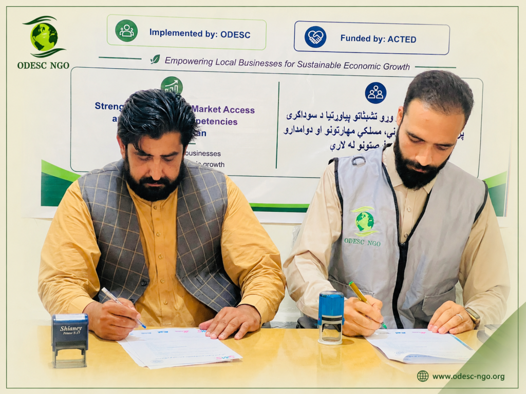 ODESC NGO has officially signed a contract with Sikaram Marketing Agency to organize the MSME Exhibition/Business Showcase